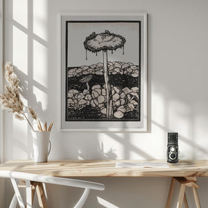 Tablou înramat „Dripping Mushroom 1916” de Julie De Graag