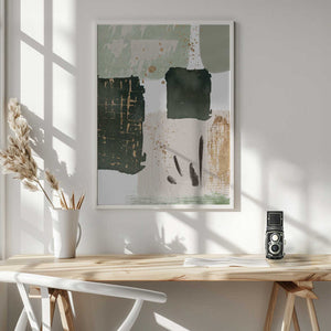 Tablou înramat „Green of Curiosity-4” de Sally Ann Moss