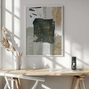 Tablou înramat „Green of Curiosity-1” de Sally Ann Moss
