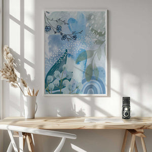 Tablou înramat „Iceberg Blue-2” de Sally Ann Moss