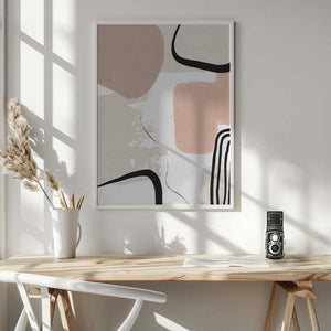 Tablou înramat „Smooth Shape 2” de Sally Ann Moss