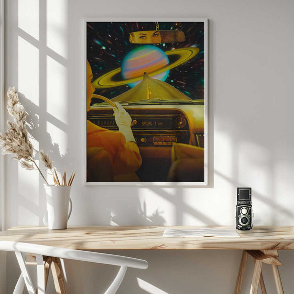 Tablou înramat „Saturn Commute” de Taudalpoi