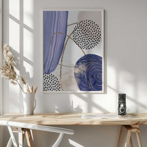 Tablou înramat „Circle of Colour-3” de Sally Ann Moss