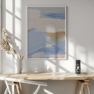 Tablou înramat „Brush Strokes Abstract Painting” de Melloi Art Prints