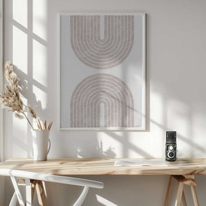Tablou înramat „Arch Line Art” de Melloi Art Prints
