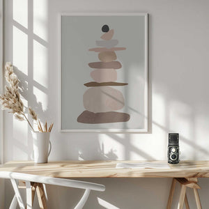 Tablou înramat „Rock balancing Art” de Melloi Art Prints