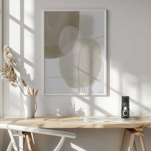 Tablou înramat „Abstract Earth Tones” de Melloi Art Prints