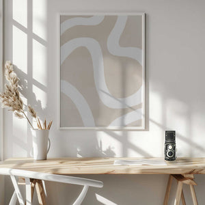 Tablou înramat „Abstract Brush Strokes” de Melloi Art Prints