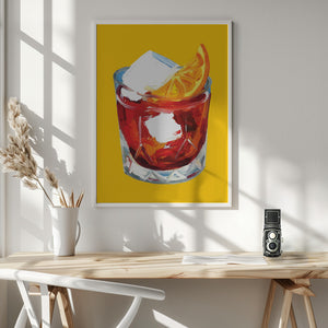 Tablou înramat „Negroni On Sunshine” de Alice Straker