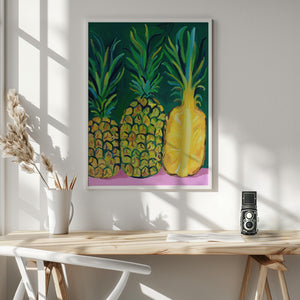 Tablou înramat „Pineapples” de Alice Straker