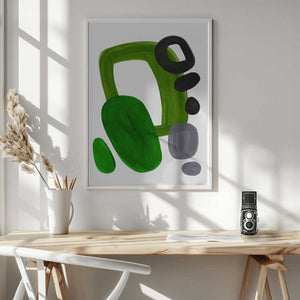 Tablou înramat „Midcentury Olive” de Ejaaz Haniff