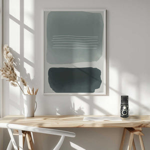 Tablou înramat „Watercolor Shapes Series #1” de jay stanley