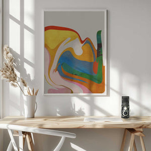 Tablou înramat „Organic Bauhaus Waved” de Ana Rut Bre