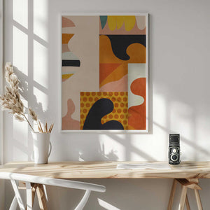 Tablou înramat „Playing Around Shapes 5” de Ana Rut Bre