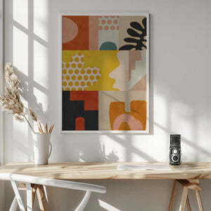 Tablou înramat „Playing Around Shapes 6” de Ana Rut Bre