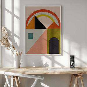 Tablou înramat „Playing Around Shapes” de Ana Rut Bre