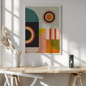 Tablou înramat „Playing Around Shapes 2” de Ana Rut Bre