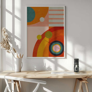 Tablou înramat „Playing Around Shapes 3” de Ana Rut Bre