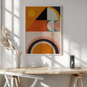 Tablou înramat „Playing Around Shapes 4” de Ana Rut Bre