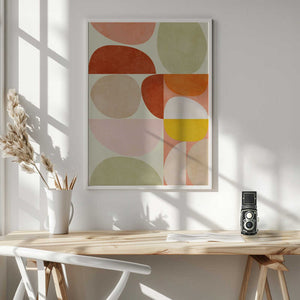 Tablou înramat „Pastel Geometry” de Ana Rut Bre