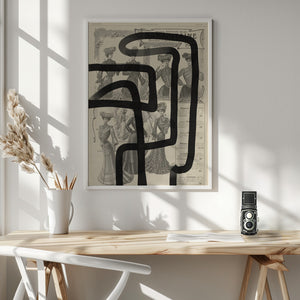 Tablou înramat „Abstract paper I” de Studio Palette