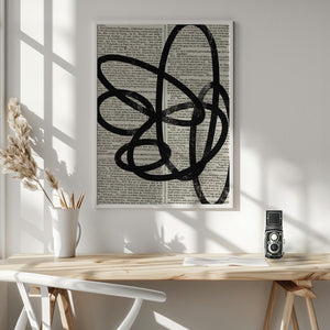 Tablou înramat „Abstract Paper III” de Studio Palette