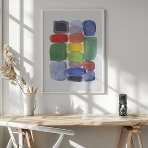 Tablou înramat „Color Blocks 2” de Louise van Terheijden