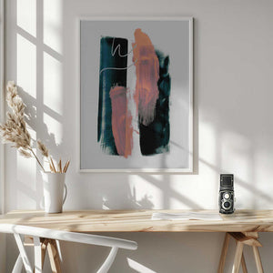 Tablou înramat „Abstract Brush Strokes 3x A1” de Mareike Böhmer