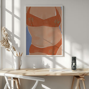 Tablou înramat „Bikini Babe” de Ivy Green Illustrations