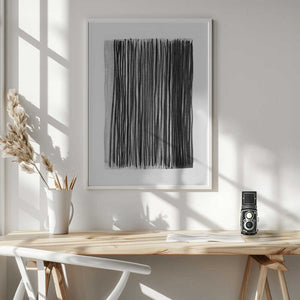 Tablou înramat „Monochrome Stripes” de Shot by Clint