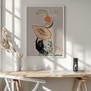 Tablou înramat „Balancing Fruits” de Arty Guava