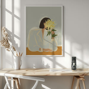 Tablou înramat „Thecrysanthemum” de Arty Guava