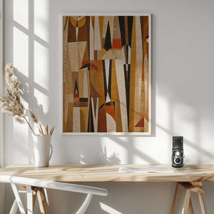 Tablou înramat „Geometric Harmony” de Treechild