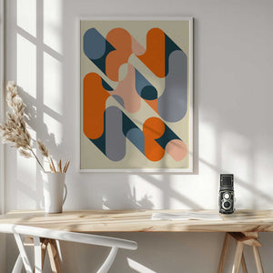 Tablou înramat „Geometrics 2” de Jazzberry Blue