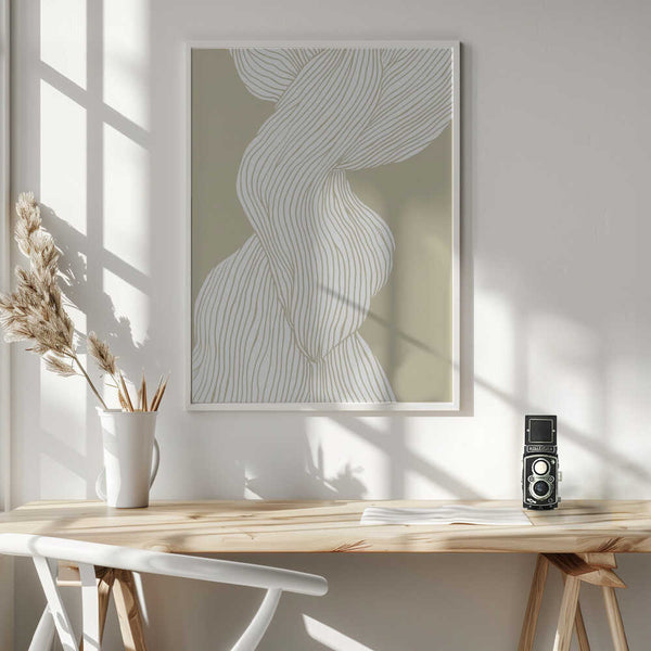 Tablou înramat „Contours of Grace” de Treechild
