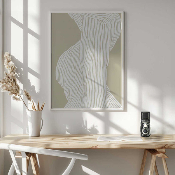 Tablou înramat „Flowing Lines Emerge” de Treechild