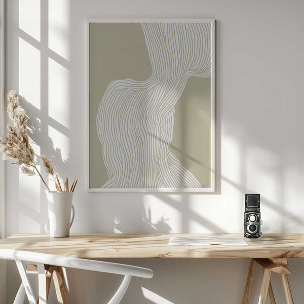 Tablou înramat „Flowing Linescape” de Treechild