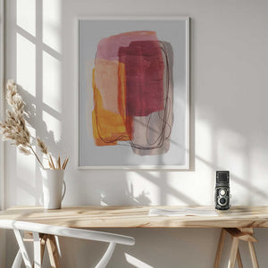 Tablou înramat „Abstract Brush Strokes 51” de Mareike Böhmer