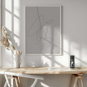 Tablou înramat „Brown Abstract” de Oju Design