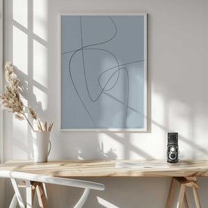 Tablou înramat „Blue Abstract” de Oju Design