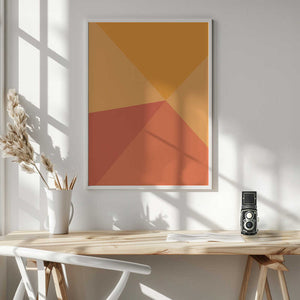 Tablou înramat „Four Triangles” de Oju Design