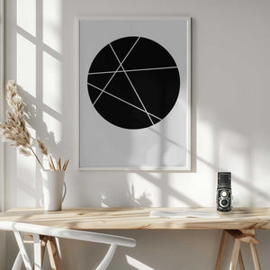 Tablou înramat „Circle Line” de Oju Design