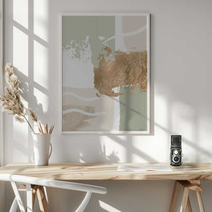 Tablou înramat „simply green-3” de Sally Ann Moss
