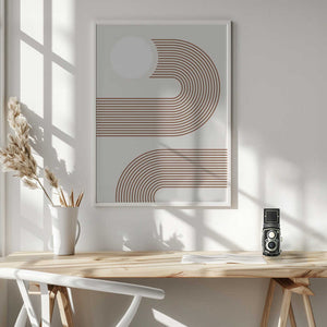 Tablou înramat „Beige Arc Poster” de Elena Ristova