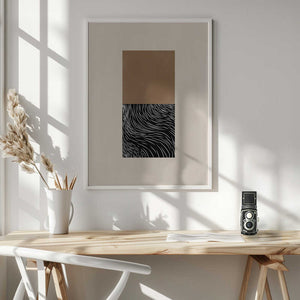 Tablou înramat „Geometric and Organic Shapes” de Elena Ristova