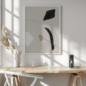 Tablou înramat „Graphic Shapes and Lines Poster” de Elena Ristova