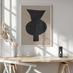 Tablou înramat „Abstract Vase Silhouette” de Elena Ristova