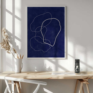 Tablou înramat „Minimalist Design with Organic Shapes” de Elena Ristova