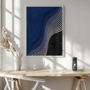 Tablou înramat „Waves of Contrast” de Elena Ristova