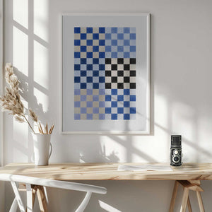 Tablou înramat „Checker Board Blues” de Elena Ristova